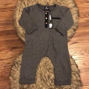 NWT Dark Gray Onesie. Infant Size 12-18m